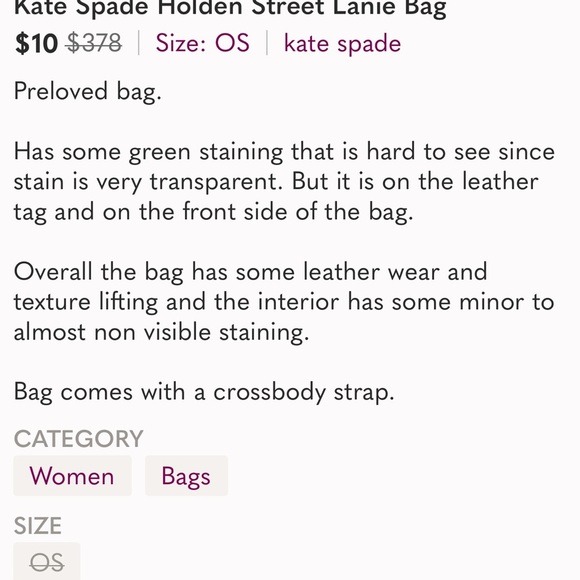 Kate Spade Project Gray Leather Tote Bag - Picture 8 of 13